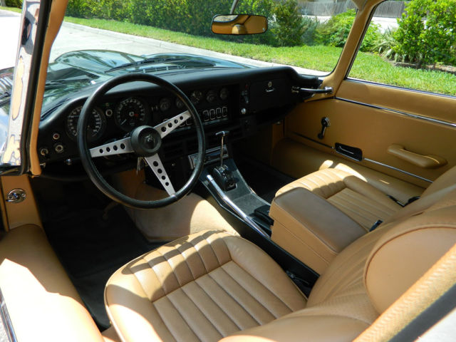 1971 jaguar xke v-12 2+2 series iii coupe british racing green a/c auto wires