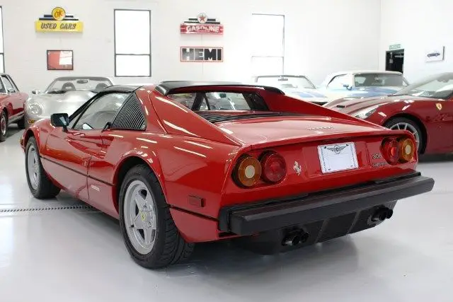 1983 ferrari 308 gts quattrovalvole 55755 miles red 2.9l v8 16v dohc manual