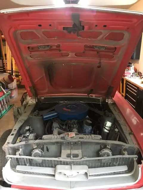1967 ford mustang convertible project - 289 ci v8, rare bench seat