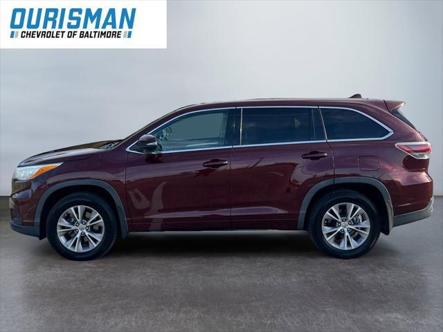 2014 toyota highlander le plus