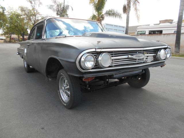 chevy 1960 old school gasser straight axle 4 speed 327 sbc 9 inch race drag more