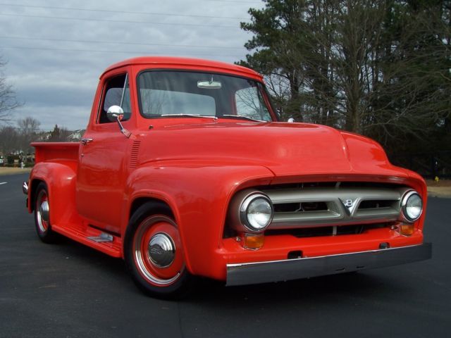 beautiful frame off restored 1955 ford f100 restomod v8 a/c loaded show and go!