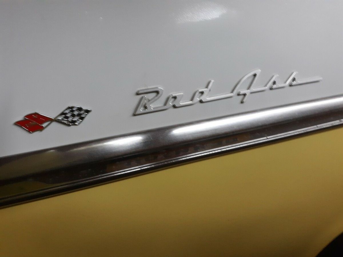 1955 chevrolet bel air sedan yellow belair