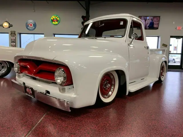 1955 ford f-100 big block automatic 2-door truck ac stance lowered clean