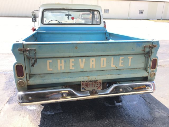 1966 chevy c10 fleetside short bed big window swb all original barn find