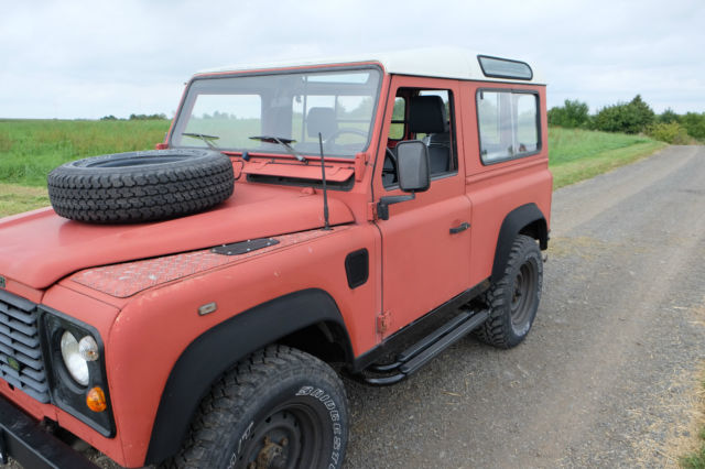 1989 land rover red defender 90 turbo diesel