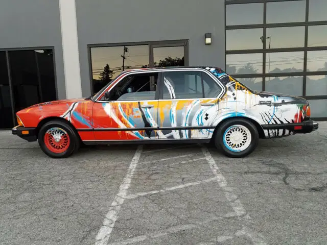 one-of-a kind custom hand-painted 1984 bmw 733i e23-chassis art car!
