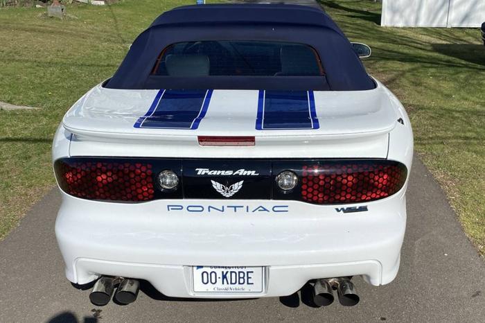 low-mile 1999 pontiac trans am 30th anniversary convertible in cheshire, connecticut