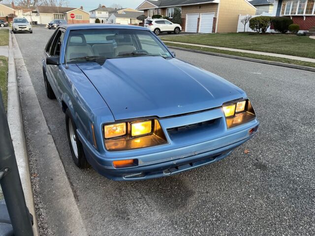 1986 ford mustang hatchback blue rwd automatic gt