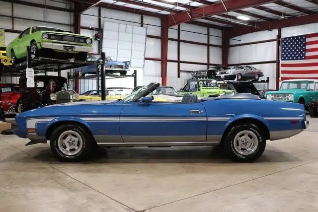 1973 ford mustang 1821 miles blue convertible 351 v8 automatic