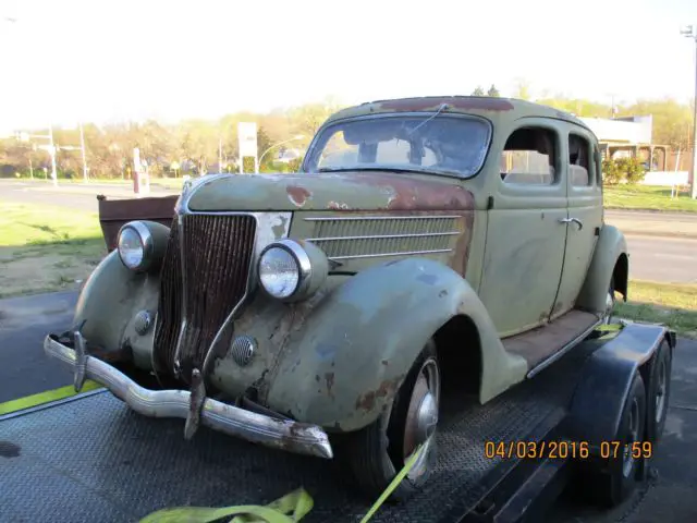 1936 ford flathead sedan, 4 door, hump back,rat rod, restoration, original, v-8