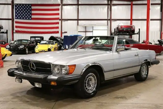 1978 mercedes-benz 450 sl 172477 miles astral silver convertible 4.5 liter v8 a