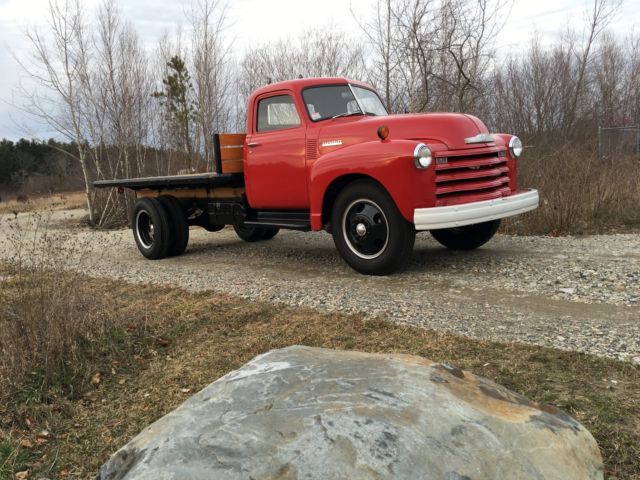 1948 chevrolet loadmaster 3100 flatbed dually hauler, farm, business advertising
