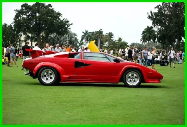 1988 1/2 lamborghini countach lp5000 qv fully serviced and documented florida