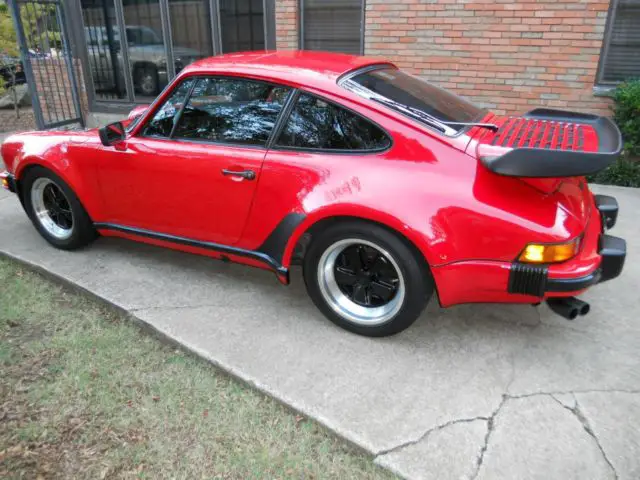 1986 porsche 911 turbo (930), guards red/black, all documentation from new, mint
