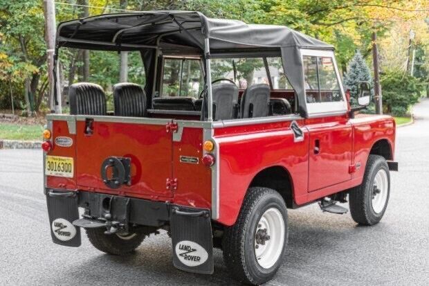1970 land rover 88 series 2 red 4wd manual