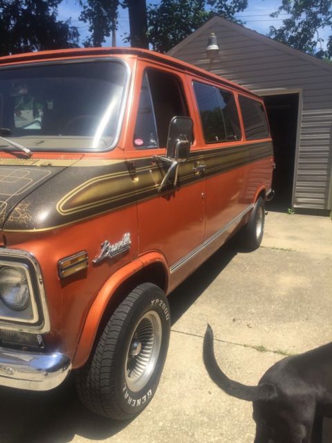 1971 chevy chevrolet g-20 "beauville" van survivor van classic van