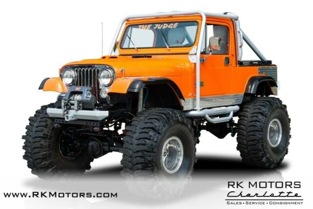1985 jeep cj 8 scrambler orange jeep 350 v8 3 speed automatic