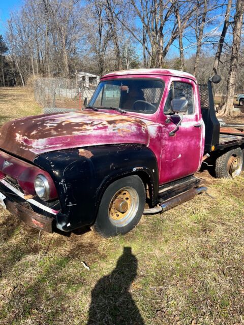 1954 ford f250 pickup red rwd automatic
