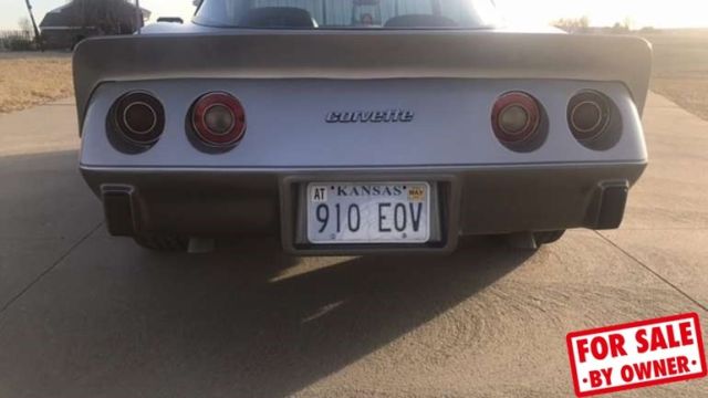 1978 chevrolet corvette coupe l82 8-cyl automatic silver anniversary edition ks