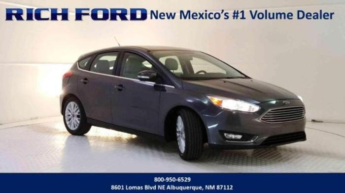 2017 ford focus titanium titanium 4dr hatchback for sale in albuquerque, new mexico