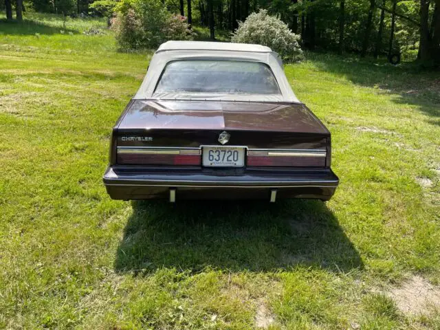 1982 chrysler lebaron convertible brown fwd automatic medallion