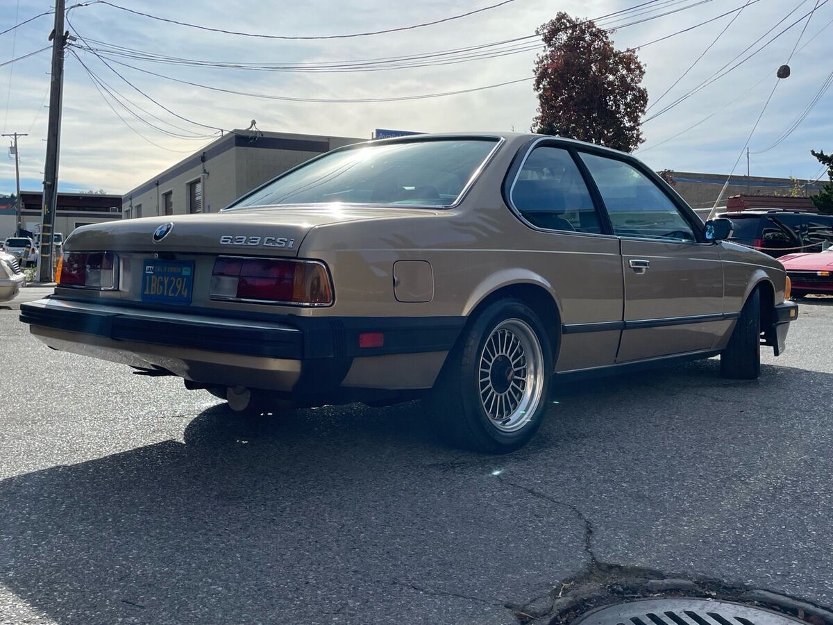1980 bmw 633 csi coupe brown rwd manual leather