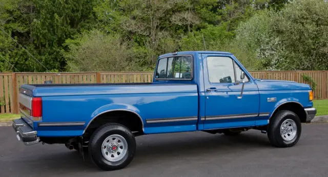 1990 ford f150 lariat xlt regular cab 4x4 8-foot long bed with only 27,368 miles