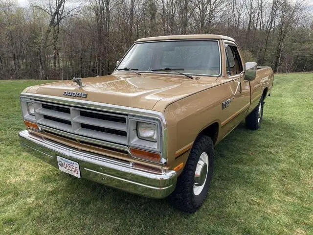 1986 dodge truck custom 250 power ram 4 wd barn find survivor original paint