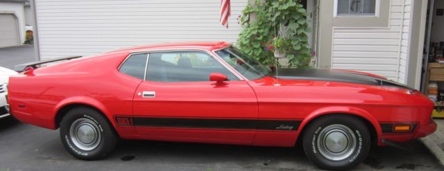 1973 mustang mach 1 – q code - 351 cobra jet – 4 speed hurst