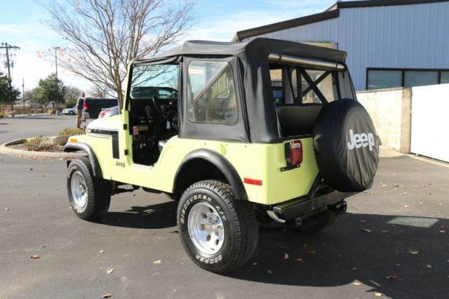 1974 jeep cj-5 70720 miles yellow suv manual 3-speed