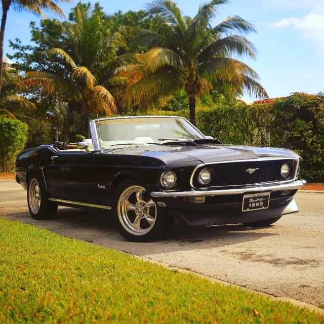 1969 ford mustang convertible black