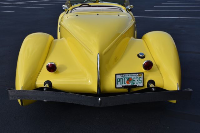 1936 auburn boattail speedster 0 yellow