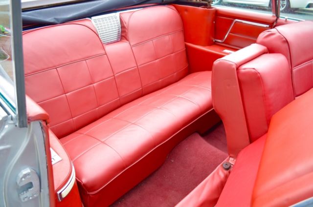 1964 cadillac deville * convertible * no reserve * silver & red interior cruiser