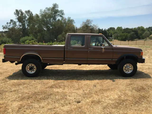 1987 ford f-350 crew cab long bed 5.9l cummins conversion 5 speed 4wd