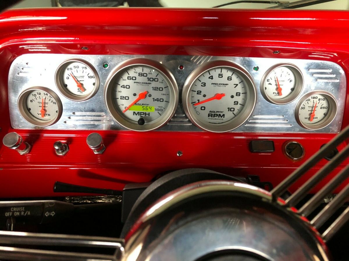 1966 chevrolet c-10 pickup red rwd automatic step side