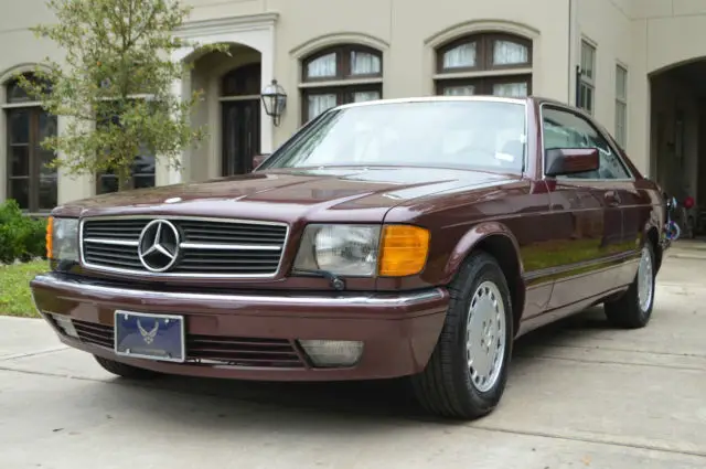 mercedes 560sec euro 56k mi slim bumpers, carb new michelins, bilsteins, brakes