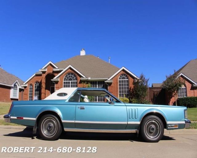 1979 lincoln mark v cartier clock only 43,031 original miles 43031 miles blue co