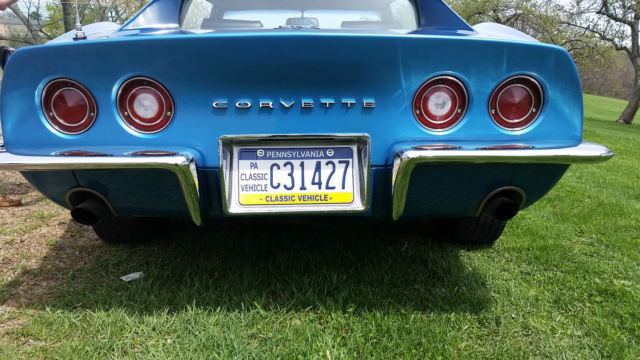 1969 chevrolet corvette stingray lemans blue base in great shape