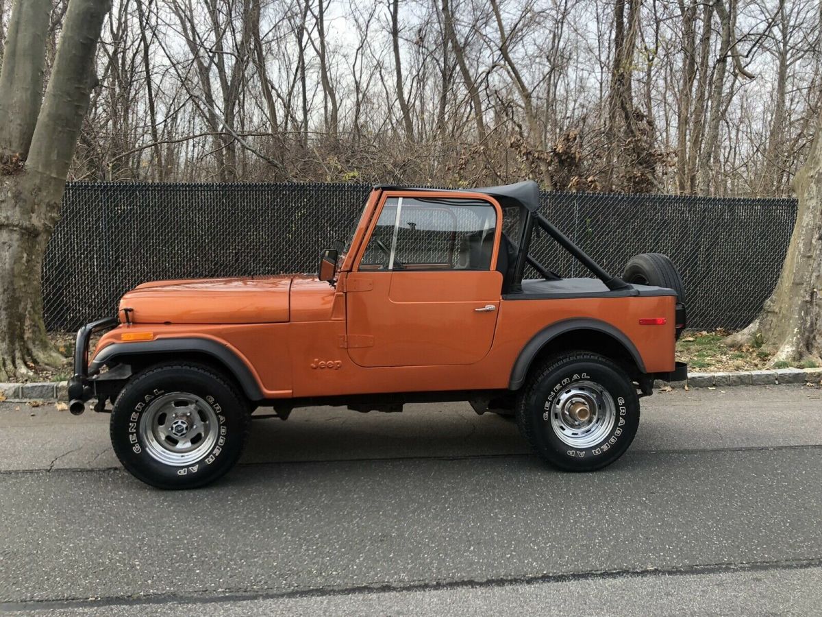 1980 jeep cj-7 orange 4wd manual