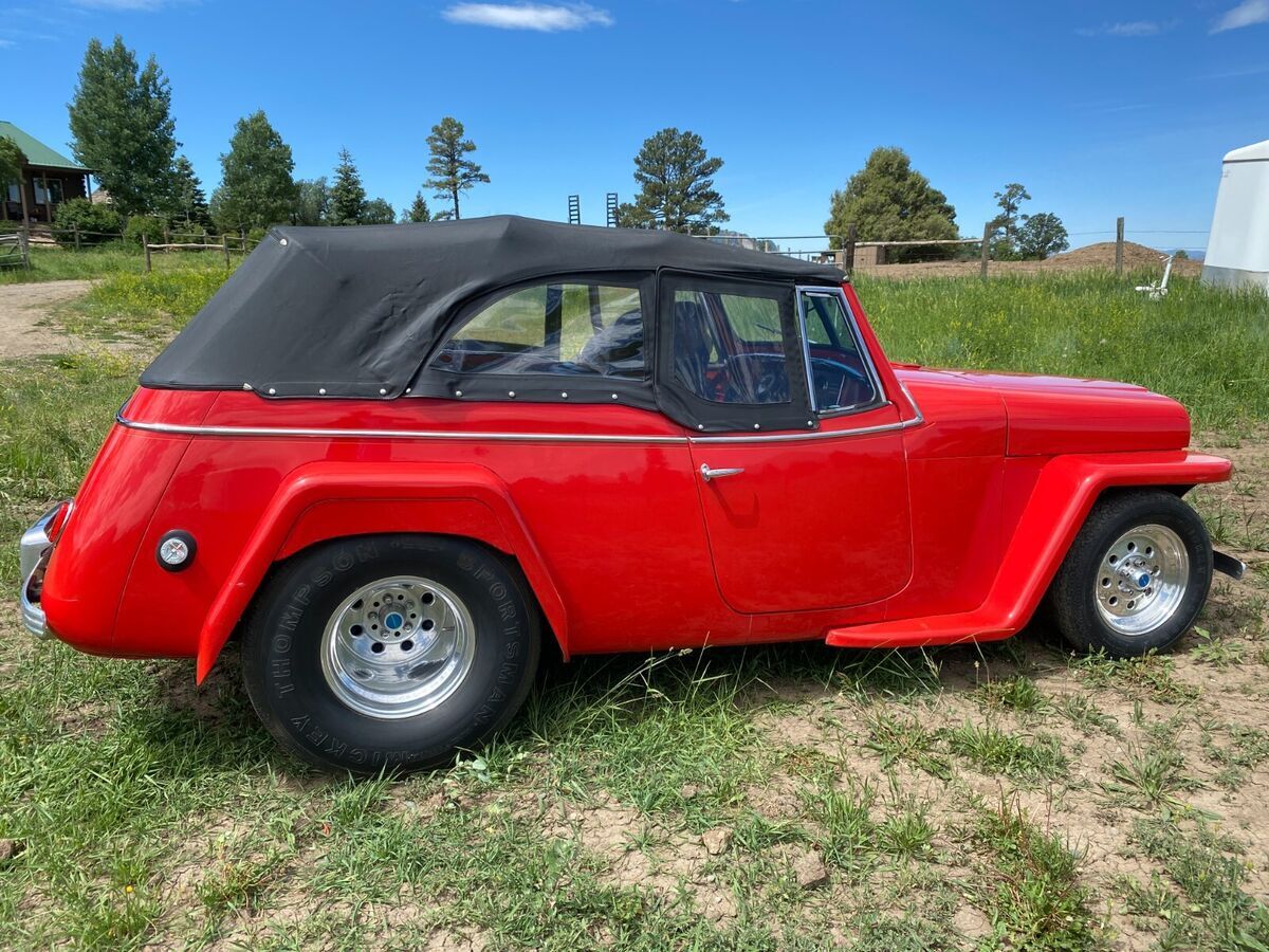 1949 willys jeepster drag strip show (hot rod) car, custom built, one of a kind!