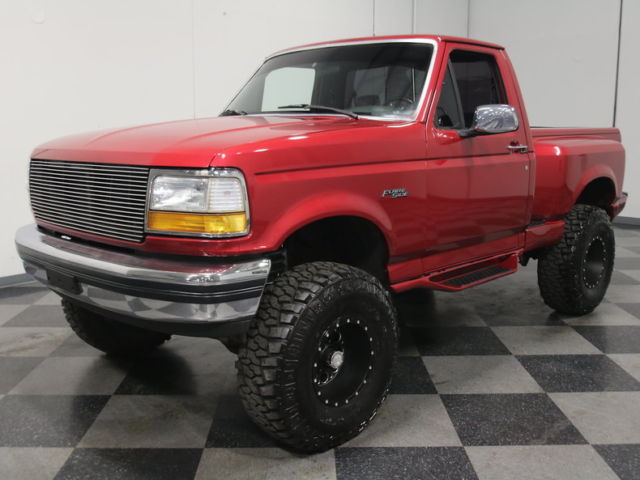 rare flareside 4x4, rebuilt 5.0l, 5-speed, lifted on 35" cepeks, cold a/c, sweet