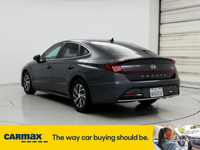2021 hyundai sonata hybrid blue