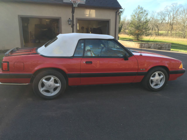 1991 ford mustang lx convertible one owner low miles