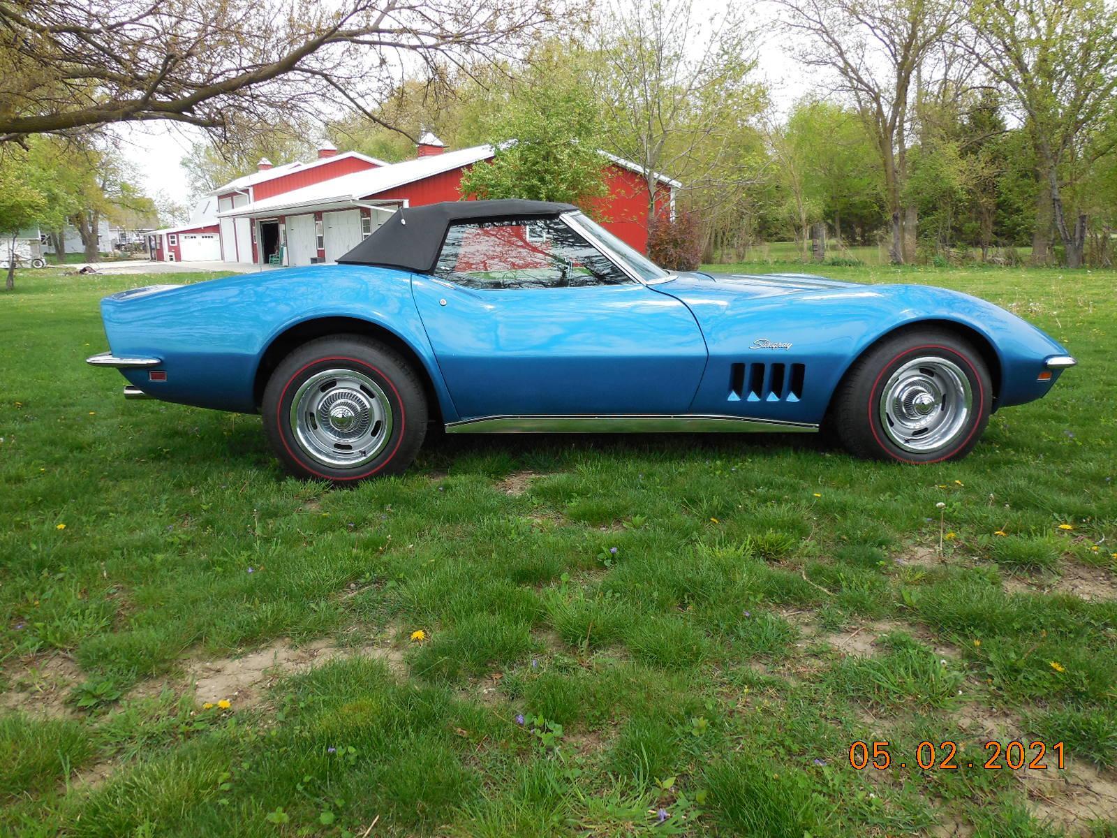 1969 chevrolet corvette convertible l46 350/350 4-speed