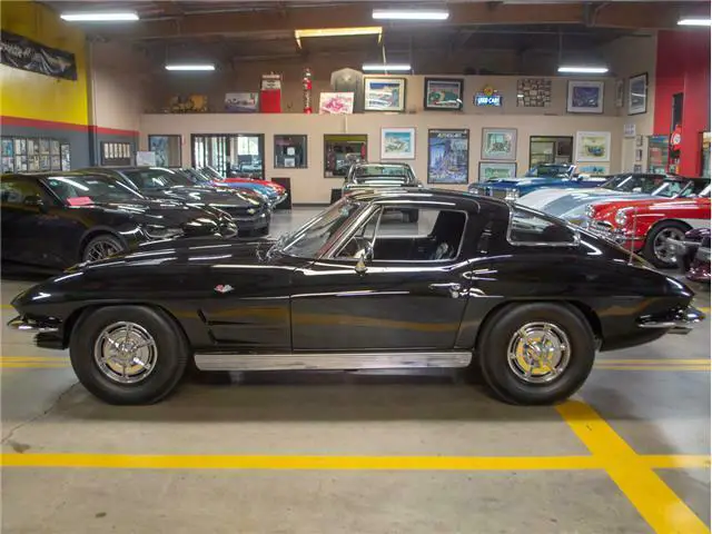 1963 tuxedo black corvette split window coupe 327/340hp, 4-speed