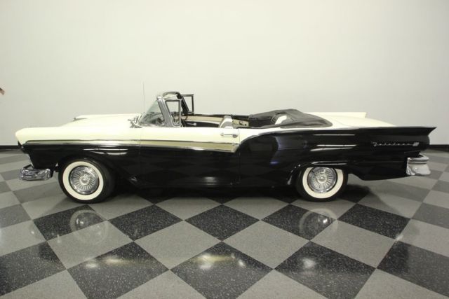 1957 ford fairlane 500 sunliner convertible 312 v8 2 speed automatic classic vin