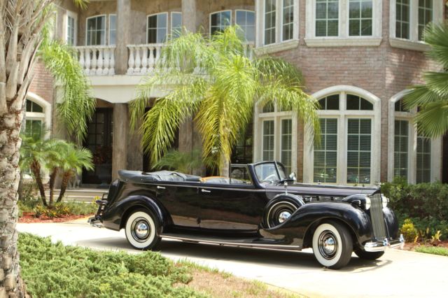 1938 packard 1605 super eight convertible sedan