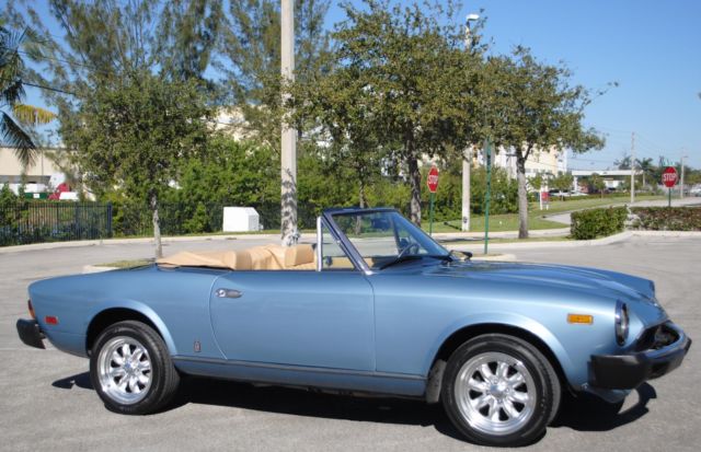 1981 fiat 124 spider cs2 convertible, 2.0l 4cyl, 5-spd manual, clean, no reserve