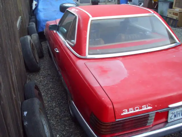 1972 mercedes 350 sl convertible "needs restoration- runs"